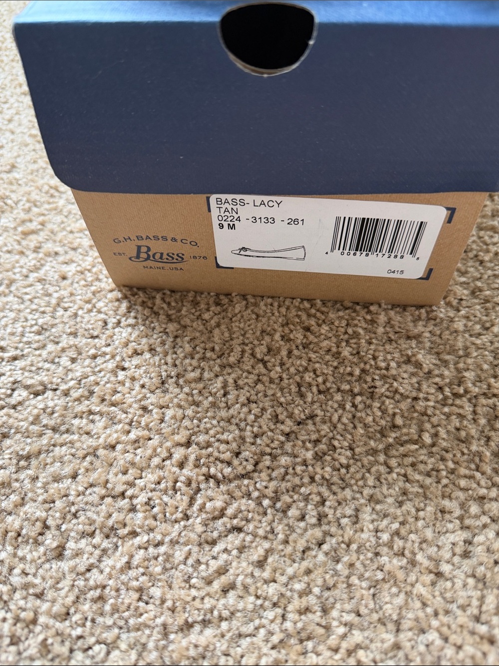 Bass Tan/BrownBow Ballet Flats - Picture 2 of 6